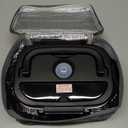 Buddew Electric Lunch Box for Adults, 80W Heated Lunch Box with Dual 1.5L Stainless Steel Portable Food Warmer,12/24/110V Lonchera Electrica Portatil for Travel&Work, Loncheras para Hombres de Trabajo (Black - Dual Container)