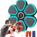 Music Boxing Machine for Adults Kids, Smart Bluetooth Boxing Training Equipment with 9 Speeds & 30-Step Volume Control, Gloves, Wall Mounted, Punching Bag Gifts for Home, Office and Gym