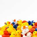 Joyfy 60 Pcs Assortment Rubber Duck Toy Duckies for Kids, Mini Duckie Toys for Baby Bath Shower Toys, Birthday Summer Beach Pool, Party Favors