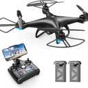 Holy Stone HS110D FPV RC Drone With 1080P HD Camera Live Video 120 Wide Angle WiFi Quadcopter With Gravity Sensor, Voice Control, Gesture Control, Altitude Hold, Headless Mode, 3D Flip RTF 2 Batteries