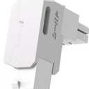 EZDIY-FAB Shield Series 8-Pin PCIe GPU Power Adapter,90-Degree Angled Connector, Aluminum Design for Graphics Cards  Standard Type,White-1 Pack