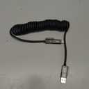 AGVEE 5ft 4-in-1 Coiled Multi USB C Charging Cable, Secure-Slide No-Loss Adapters, Slim Tips Fit Thick Cases, Lightning End Reinforced, PD 60W for iPhone Carplay, Samsung, iPad, Black