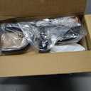 Umatoll Tricycle for Toddlers 2-5 Year Old, Ajustable Toddler Bike Outdoor Toys, Birthday Gift for Boy Age 2-4, Trike with Light up Wheels (Black)