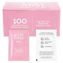 BLUE PANDA 100 Pack Wet Travel Butt Wipes, Flushable Wipes Individually Wrapped for Adults (Aloe Vera Scented), Pink