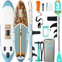 Niphean Inflatable Paddle Board with Accessories 10'6''/12'6'' Stable SUP
450/550 lbs Capacity, Hardshell Stand Up Paddle Board, Adults Youth Beginner, Anti-Slip, Repair Kit, Men Women