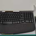 Logitech Wave Keys & Lift Vertical Mouse Ergonomic Wireless Combo, Graphite