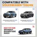 300LBS Roof Rack Cross Bars Compatible with Volkswagen VW Tiguan 2018-2026/Taos 2022-2026 Heavy-Duty Aluminum Lockable Crossbars Roof Rails Cargo Carrier Luggage Canoe Kayak Bike