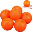 Unomor 18pcs Simulation Oranges Lifelike Oranges Artificial Fruit Models for Kitchen Dining Room Living Room Home Decor Business Display Photo Prop 3.14 X 3.14 X 8.26 in