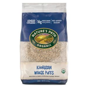 Nature's Path Organic Khorasan Wheat Puffs Cereal, 6 oz (Pack of 12), Earth Friendly Packaging (BB: August 26, 2026)