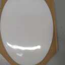 MAYFAIR 1844CP 000 Toilet Seat with Chrome Hinges will Never Come Loose, ELONGATE , White