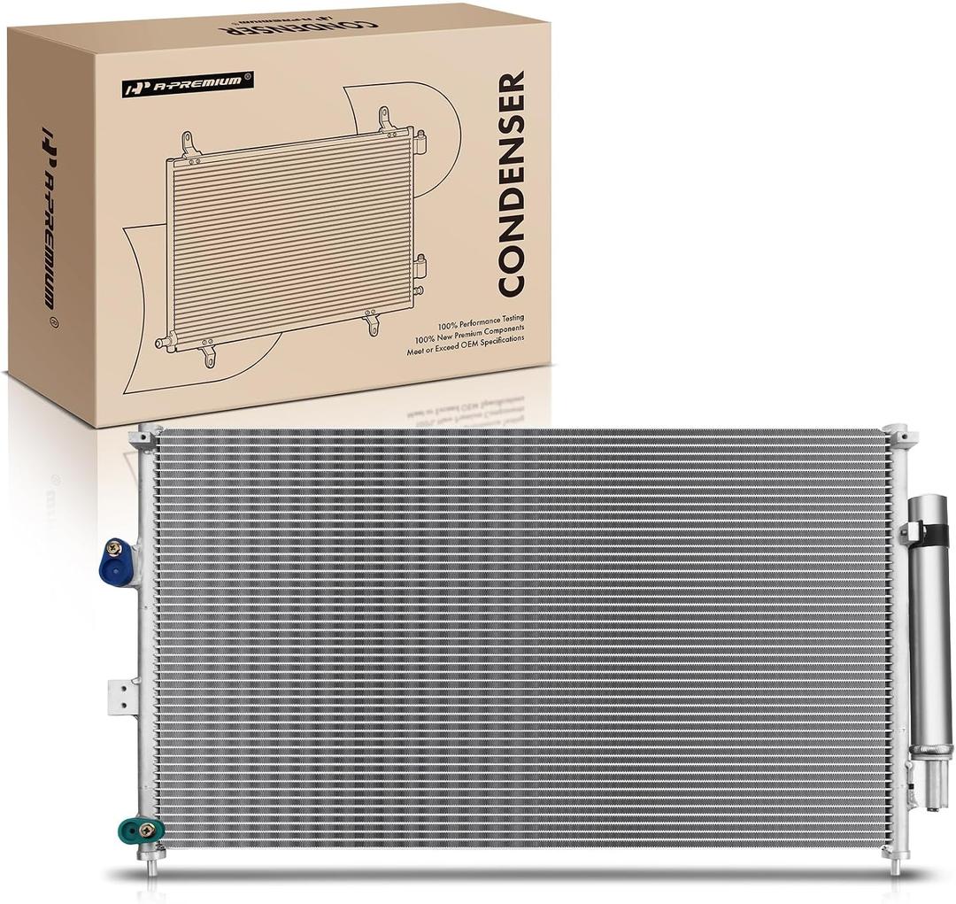 A-Premium Air Conditioning A/C Condenser Compatible with 2006-2011 Honda Civic & 2006-2011 Acura CSX, Sedan