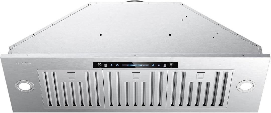 IKTCH 36 inch Range Hood Insert 900 CFM, Ducted/Ductless Convertible Stainless Steel Kitchen Vent Hood, with Gesture Sensing, Touch & Remote Control