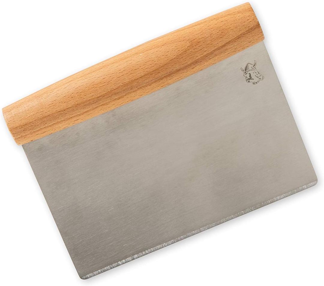 Nordic Ware Dough Cutter with Beechwood Grip, Stainless Steel Blade