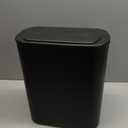 TIPGO 5 Gallon Motion Senor Bathroom Trash Can with Lid, Automatic Garbage Can Touchless, Smart Plastic Waste Basket for Narrow Spaces, Bathroom, Office, Bedroom, Living Room (Black)