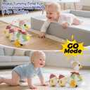 HOLA Baby Toys 6-12 Months Musical Dancing Duck Toy Set with Mama and Babys Tummy Time Toys, Crawling and Interaction Modes 1 Year Old Girl Boy Baby Stocking Stuffers