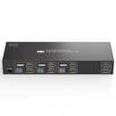 HDMI KVM Switch 2 Monitors 3 Computers Support 4K@60Hz USB 3.0 KVM Switches Share Dual Monitors and 4 USB 3.0 Ports Support Extended/ Copy Mode with DC 12V Adapter&Wired Controller