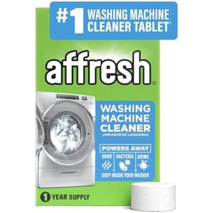 Affresh Washing Machine Cleaner, Helps Power Away Odor Causing Bacteria & Grime Deep Inside Pump, Valve & Hoses, 10 Time Release Tablets, 1 Year Supply