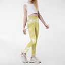 4 Pack Girls Printed Leggings Soft Yoga Pants Kids Tie-Dye Leggings (6-7 Years, Multicolor 6)