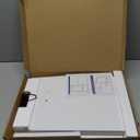 FENNIO Makeup Mirror with Lights 17"x13" Desk MirrorVanity Mirror with Lights, Touch Screen with 3-Color Lighting, Dimmable, Vanity Mirror for Vanity Desk Tabletop (White)