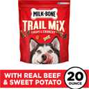 Milk-Bone Trail Mix Dog Treats, Real Beef & Sweet Potato Flavor, 20 Ounces, BBD: 12-10-2026