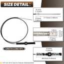 FQRANBO SSC13414 14FT Mechanical Rack & Pinion Steering Cable, Back Mount Rack Single Cable Compatible with Seastar SH5210P, SH5230P, SB39526P, SB39544P (NFB), Fits for SS14115