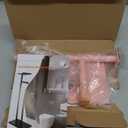 CISILY Pink Toilet Paper Holder Stand with Phone Shelf, Bathroom Toliet Decor Decoration. Tissue Paper Roll Holder Free Standing Storage Decor Accesories (Long)