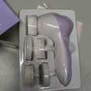 Facial Cleansing Brush Face Scrubber Exfoliating Cleaning Skin Care Cleanser Wash Women Girls Electric Beauty Powered Exfoliator Skincare Spin Tools Scrub Washer Self Care by VISOFO (Amethyst)