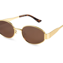 livho 2025 Trendy Oval Sunglasses - Stylish Polarized Shades for Everyday - Retro Metal Frames