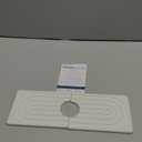 eormoe Faucet Mat for Kitchen Sink - Wider Diatomite Fast Drying Stone Sink Tray, Super Absorbent, Prevents Moisture Buildup - Faucet Splash Guard for Bathroom Counter (Light Grey, 15x5.3inch)