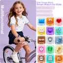 Teens Kids Smart Watch, 1.8'' IP68 Boys Girls Fitness Tracker, Standalone&APP Dual Use, Bluetooth Call, DIY Sports Modes, Heart Rate&Sleep Monitor, 13 Alarms, Weather, Smart Reminder, Games, Kids Gift