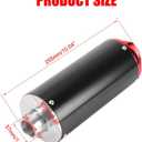 28mm 1.1" Exhaust Muffler Silencer Pipe for CRF50 XR50 KLX Coolster SSR Thumpstar TTR YCF Lifan Apollo 50cc 70cc 90cc 110cc 125cc Chinese Pit Trail Dirt Bike Mini Bike Motorcycle Motocross Parts Red