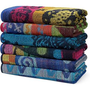 Ben Kaufman Terry Beach & Pool Towel - Large Cotton Towels - Soft & Absorbant - Assorted Colors - 30” x 60” - 6 Pack