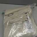 RYB HOME 2 Panels Windproof Outdoor Curtains for Porch, Blackout Shades Heat & Wind Block Water Repellent Heavy Duty Weighted Drapes for Beach House Sliding Door, Beige, W52 x L108