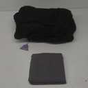 YnM Chunky Throw Blanket, Medium-Weight, Hand Knitted, Skin Friendly, Ventilated and Breathable, Machine Washable, Home Dcor Piece for Couch, Sofa and Bed (Black, 40x50 Inch)