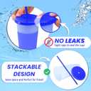 19pcs 24oz Color Changing Cups with Lids and Straws, Color Changing Tumbler, Reusable Cups with Lids in Multicolors Perfect for Cold Drinks, Cold Coffee, Smoothie etc