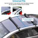 TeqHome Universal Roof Rack Cross Bars, 43-inch Aluminum Lockable Car Top Crossbars with Anti-Theft Lock, Adjustable Window Frame for Bare Roof Kayak Bike Rooftop Cargo Carrier Luggage 165 LBS Load