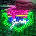 NEONLOVE Game Neon Sign Arcade Neon Signs For Wall Decor Gifts For Teen Boys Game Boy Claw Machine Led Lights For Gaming Room Bedroom Arcade Party Bar Pub Decoration Gamer Gifts