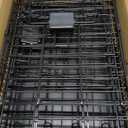 Amazon Basics Durable, Foldable Metal Wire Dog Crate with Tray, Double Door, 36 x 23 x 25 in, Black