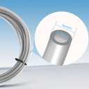 Sovol PTFE Tube 2.5mm ID 4mm OD, Length 5M/16.4ft, with 2 Couplers & Tubing Cutter for Bambu lab X1/ X1C/ P1P/ P1S/ A1/ A1 Mini, Prusa MMU3, Creality K1 Max/Ender 3 V3 & Direct Drive 3D Printer, Gray