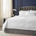 Danjor Linens Twin Bunk Bed Sheets w/ 2 Pillowcases, Lightweight Brushed Microfiber Deep Pockets, 4 Piece Fitted Bedding Sets, White