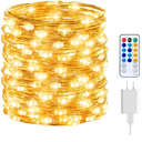 Fairy Lights with Remote, 8 Modes & Timer, 66 Feet 200 Led Christmas Light Twinkle Lights Plug in, Waterproof String Lights for Bedroom Decor Home Girl's Room Garden Party Christmas Decorations