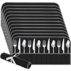 Silver Storage Bags Silver Storage Cloth Felt Flatware Organizer Anti Tarnish Silver Protector Bags 12Pcs