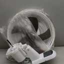 Air Monster 16 Inch Wall Mount Fan with Remote Control, Wall Mount Garage Fan, Oscillating, Plastic Grill, 70 Degree, 3 Speed, Timer, Adjustable Tilt, Fused Plug, ETL, White Color, Ventilador de Pared