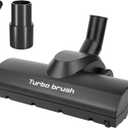 Portek Turbo Brush Head for 1-1/4" 1-3/8"(35mm) Vacuum Cleaners, Turbohead Floor Nozzle Vacuum Attachment Ideal to Remove Pet Hair from Low to Med Pile Carpets Area Rugs Hard Floors