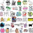 400 Pcs Funny Stickers for Adults Waterproof Funny Meme Stickers Pack for Laptop, Water Bottles, Bumper, Phone, Hard Hats, Wall, Window Decals Decors, 50 Styles(Cute Style)