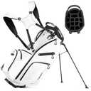 Findway 14 Way Golf Stand Bag, Lightweight Golf Bag with Stand for Men Women, Golf Club Carry Bag with Dual Strap, Full Length Dividers, Multiple Pockets, Golf Ball Holder, Rain Cover Hood