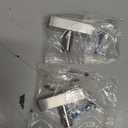 Ravinte Brushed Nickel Cabinet Handles 10 Pack Satin Nickel Square Cabinet Pulls Silver Hardware for Kitchen Cabinets 2 inch Overall Length Stainless Steel Drawer Pulls