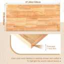 Geetery 48" x 25" x 1.2" Butcher Block Countertop, 4ft DIY Solid Wood Desk Table Top, 1.2'' Thick Waterproof Countertop, Wooden Work Bench Top for Kitchen Island Living Dining Office Workbench