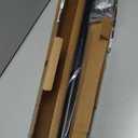 Ivilon Drapery Window Curtain Rod - End Cap Style Design 1 Inch Pole. 48 to 86 Inch Color Black
