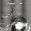 Gas Stove Burner Cap Set - 4pcs Metal Cooker Hat Replacement Kit, Burner Covers for Electric Stove, Includes 1 Large, 2 Middle, and 1 Small Cap (Flat)